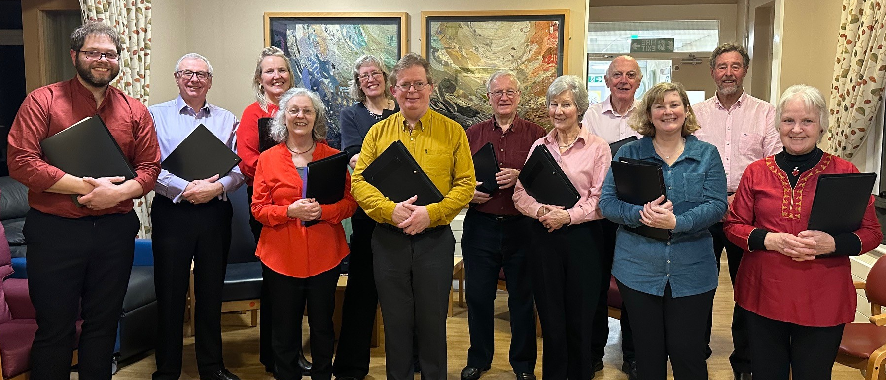 Halcon Singers after a concert at a carehome